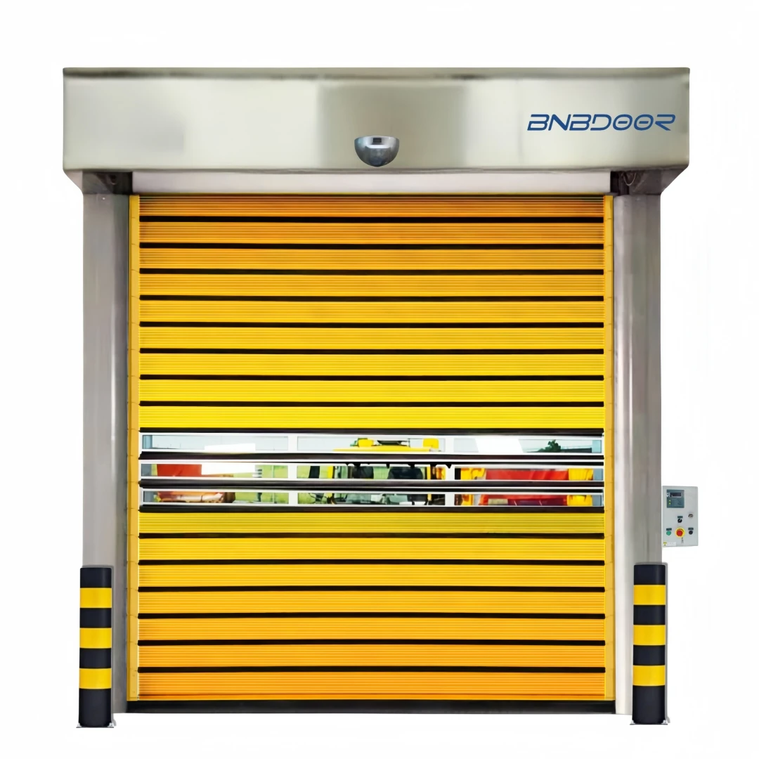 Industry automatic steel roll up doors aluminum alloy hard roll up shutter high speed spiral fast rolling doors with cheap price