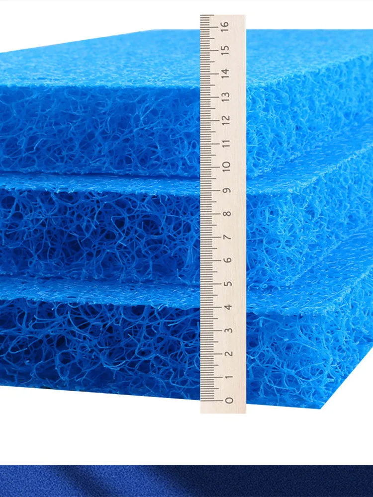 Rattan cotton new aquarium fish pond filtration biochemical pond filter material biochemical felt water filtration white  blue