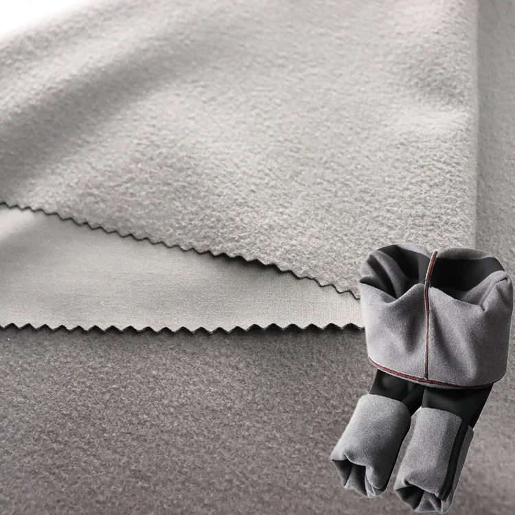 High stretch 310gsm single brushed nylon spandex fabric for winter leggings