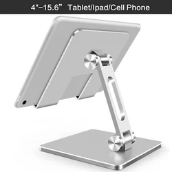 Aluminum Alloy Desk Fold Holder Stand Adjustable Desktop Tablet Holder Universal Table Cell Phone Stand For iPhone iPad Xiaomi