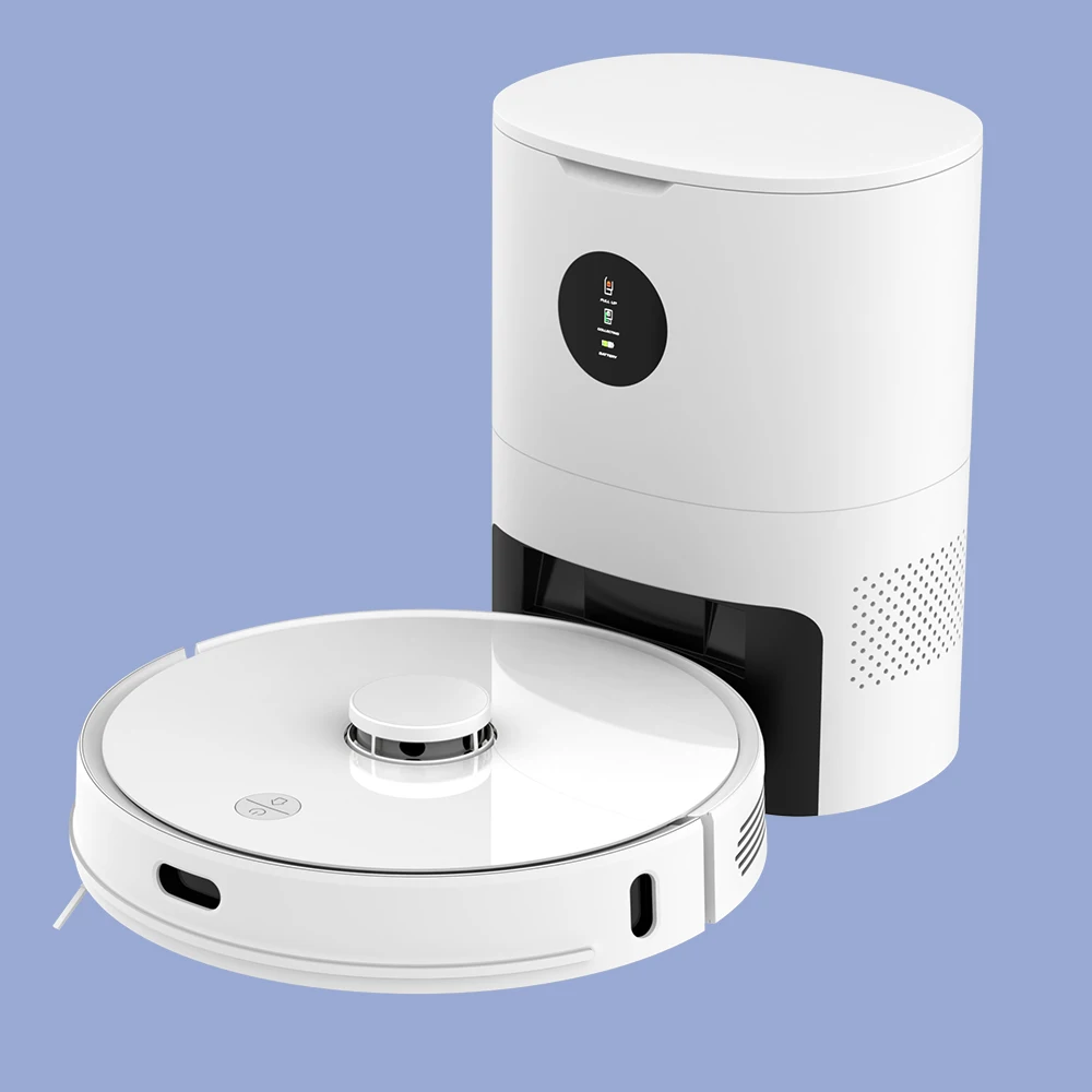 2021 TUYA APP Laser Navigation Robot Vacuum Cleaner with Self Emptying Dustbin 2 in 1 Vacuum Mop Factory Direct Wholesale