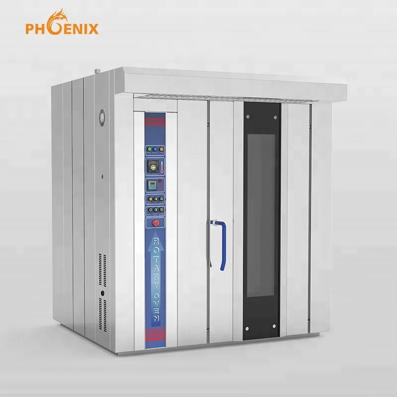 Top Rotating Convection Oven 32-Tray Gas/Electric/Diesel Rotary Oven for Professional Bakery