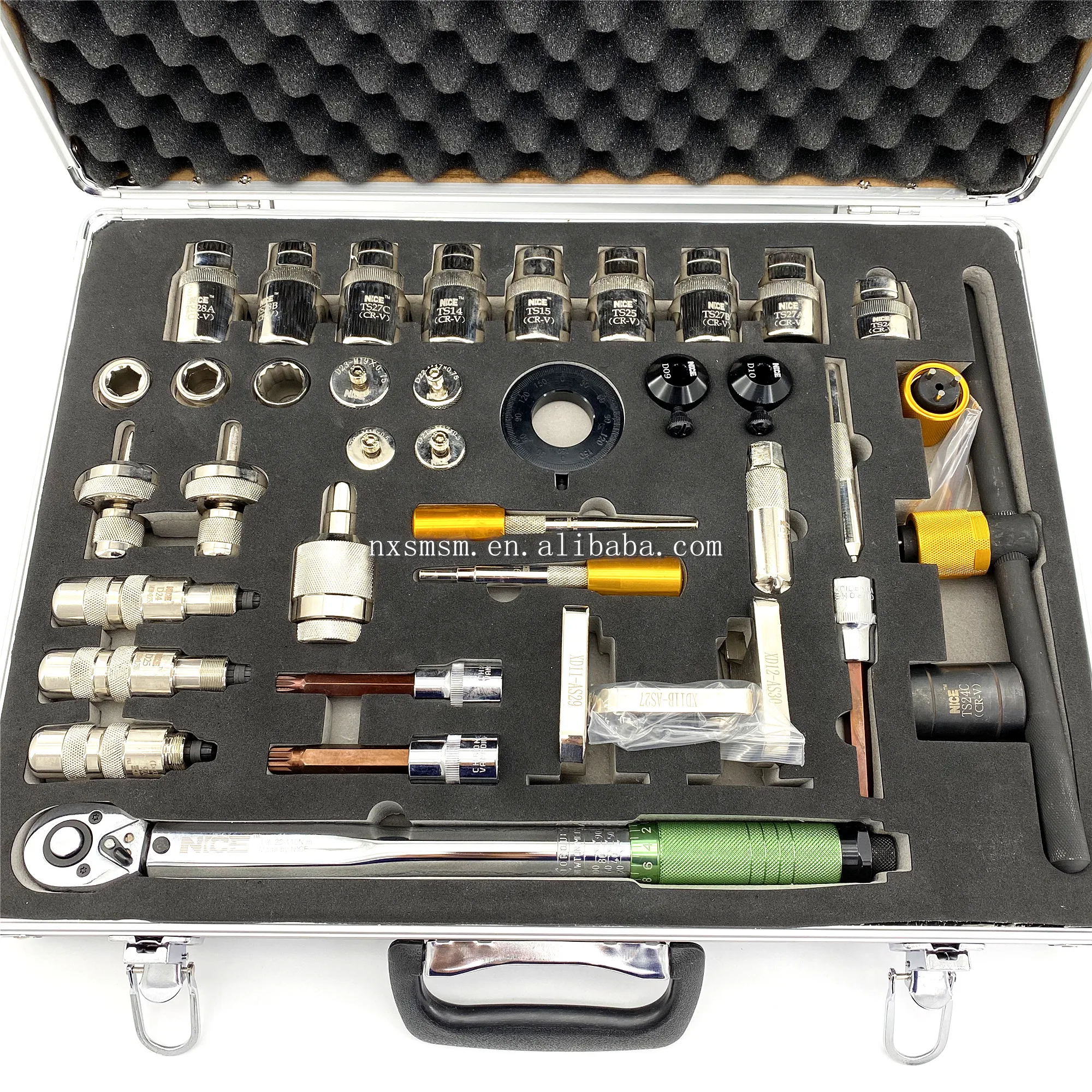 High quality 35 pieces common rail nozzle tools Auto common rail injectors repair tools hot products diesel injector tools