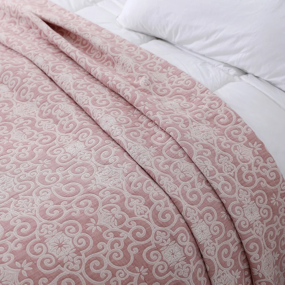 Custom 100% cotton jacquard blanket for your home custom jacquard pattern