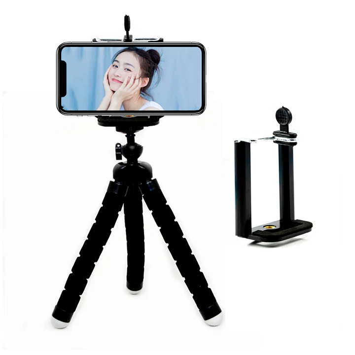 Flexible Selfie Stick3 In 1 360 Degree Stick Handheld Telescopic Fill light Mini