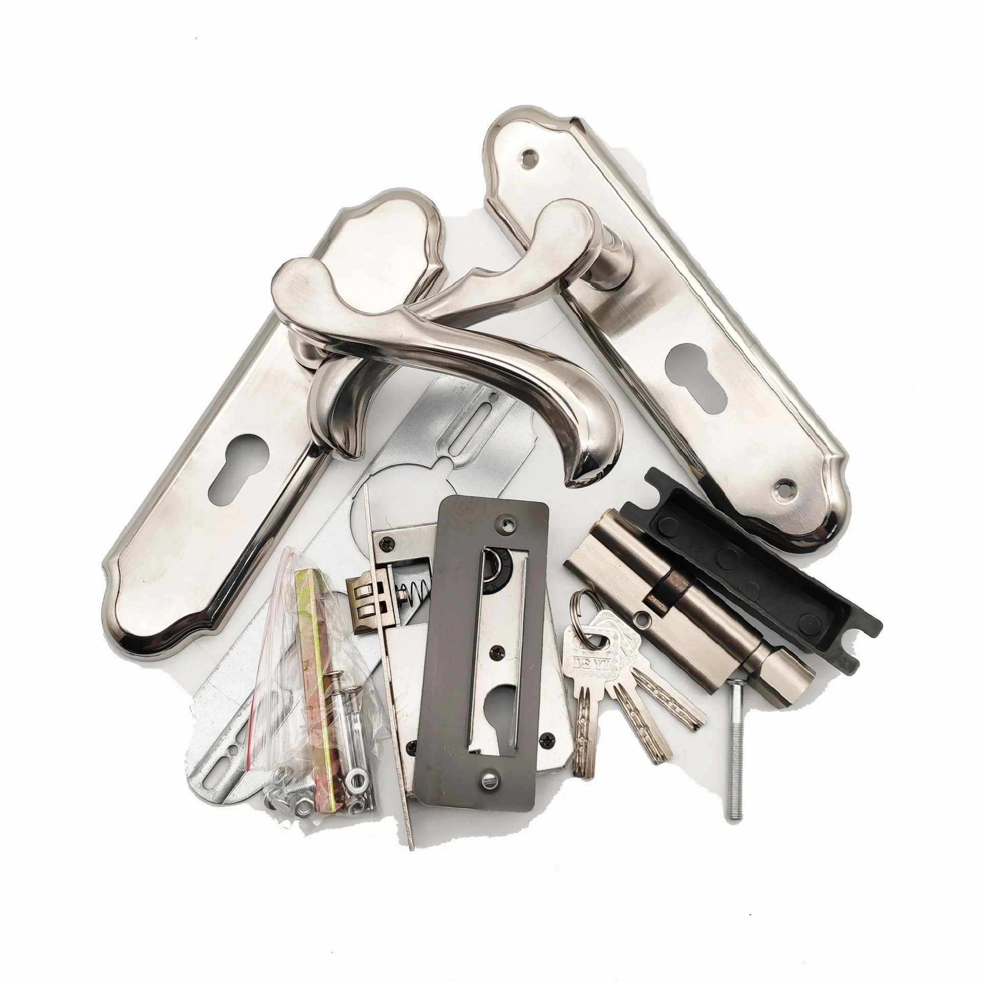 door handles with locks for home brass lever door handle mortise interior door lock