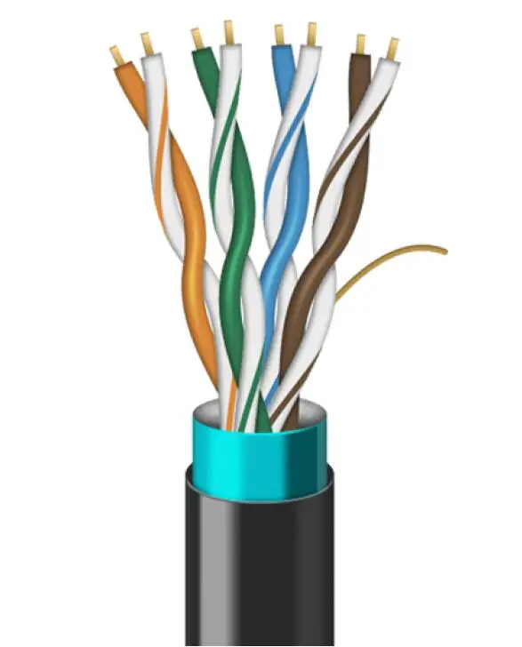 High Quality Wholesale Price Cat5e Cat 5e 24AWG COPPER UTP STP FTP SFTP OUTDOOR PE Jacket Network Ethernet Lan Cable