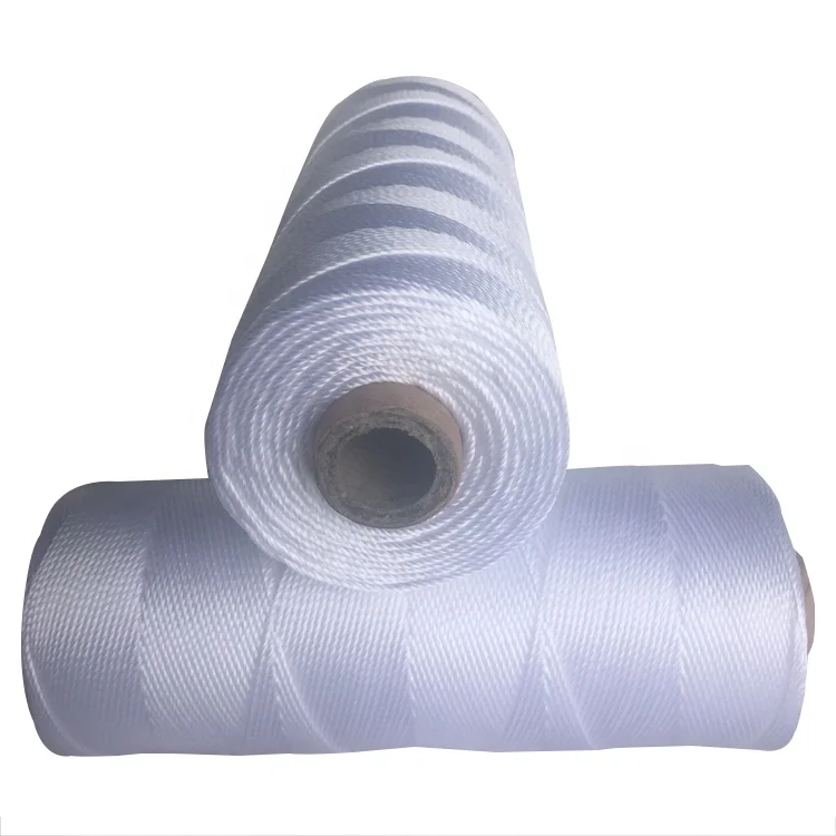 
Natural white 12 ply nylon twisted twine for fishing 