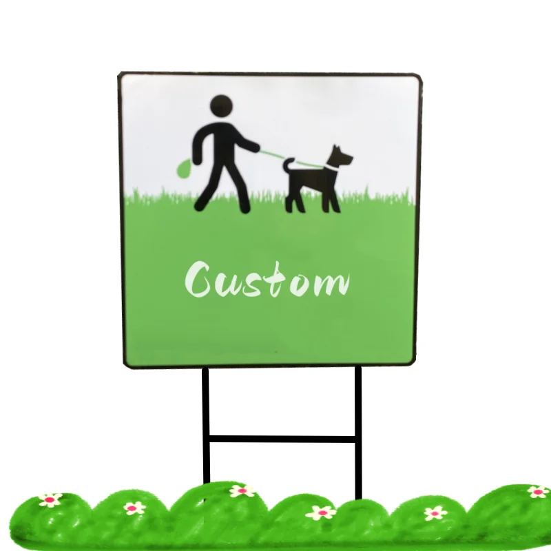 Polypropylene Hollow Sheet PP Advertising Display Promotional Hot Sale Board Yard Signs with Stakes