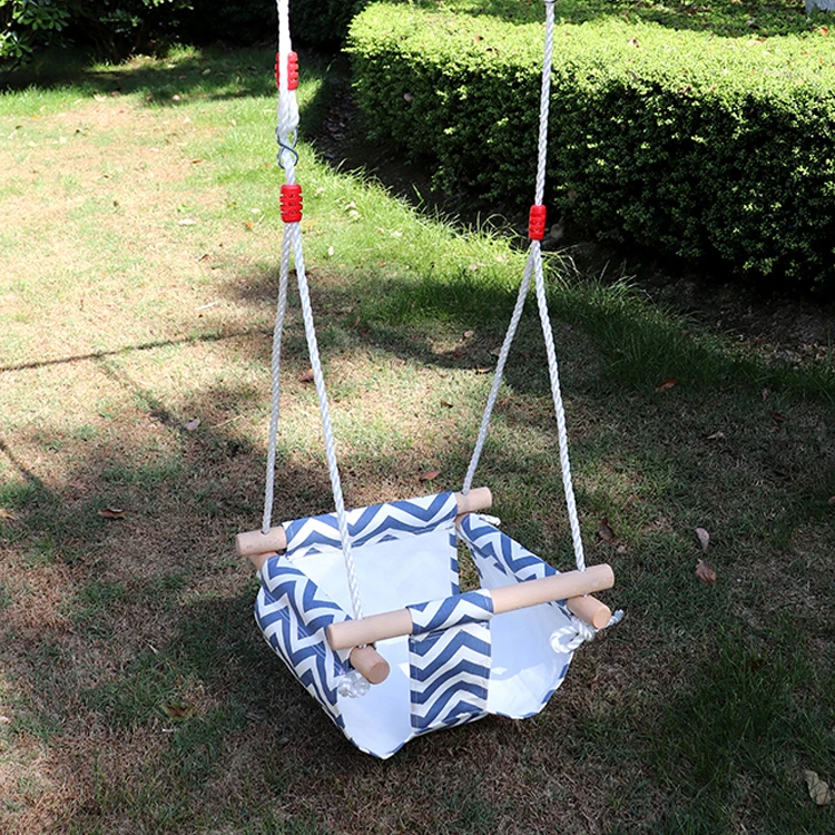 SA-234 New High Quantity baby cradle Wooden Canvas hanging Patio  Swing Chair Seats Hammock Swing chair