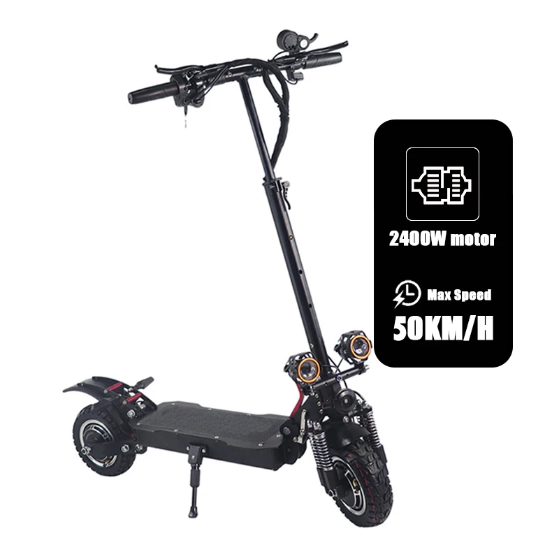 M1 pro Hot Sale In Europe Electric Scooter Long Range 10inch 52v 2400w Elektro Scooter With Seat