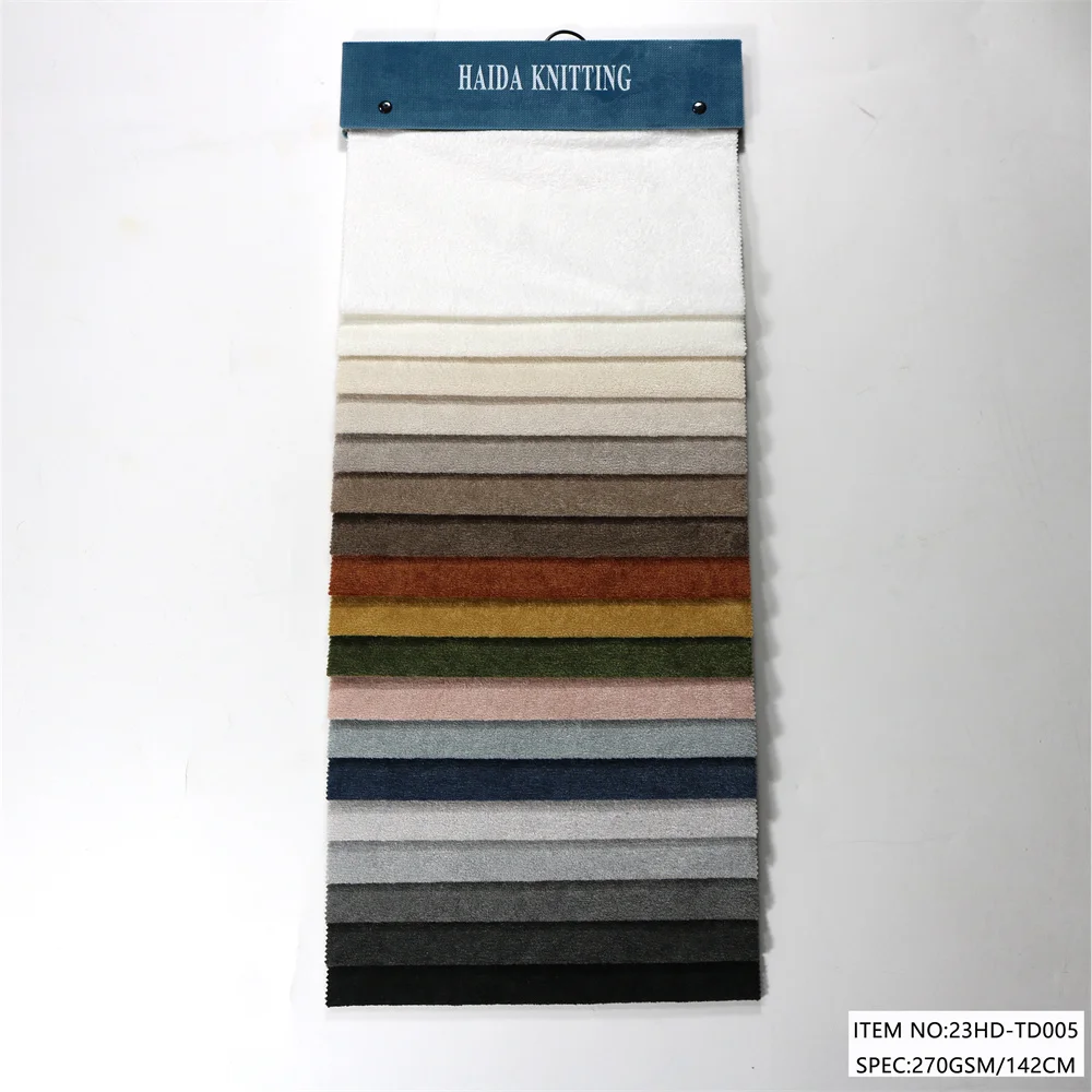 Home Textile 100% Polyester Fabric GRS and Oeko Certification Luxury Boucle Fabric Upholstery For Sofa