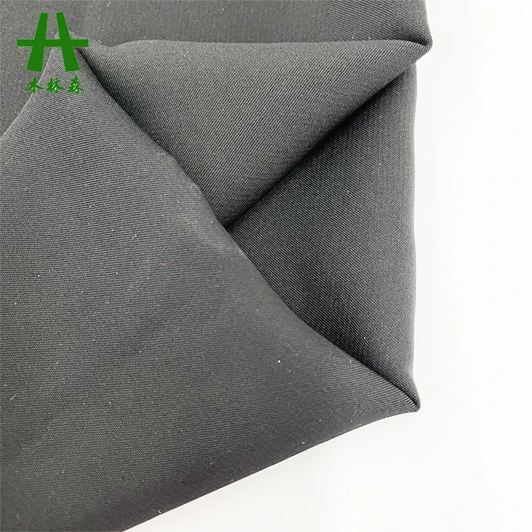 Mulinsen Textile 100% Polyester Formal Black Dubai Nida Fabric