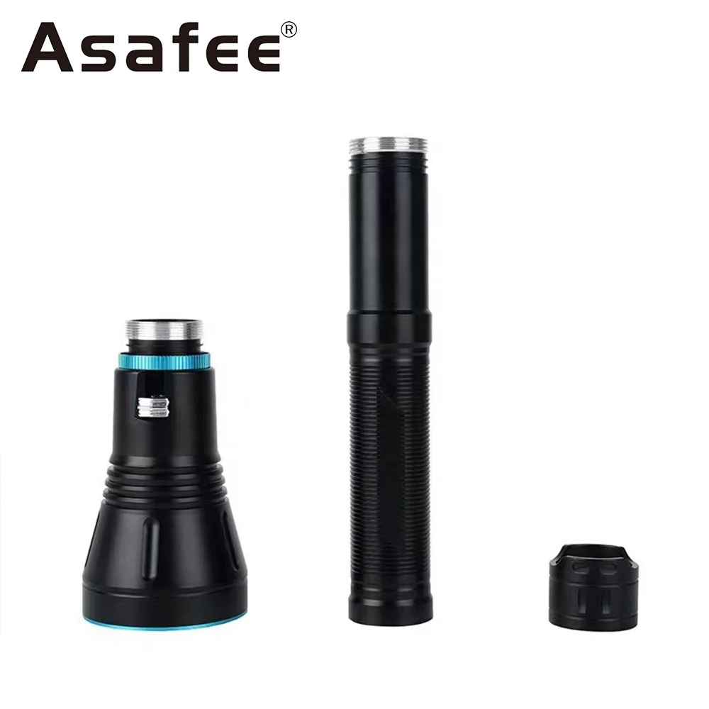 Asafee Новый A16 pro подводный фонарик для подводной охоты XHP70 мощный светодиодный дайвинга водонепроницаемый фонарь и