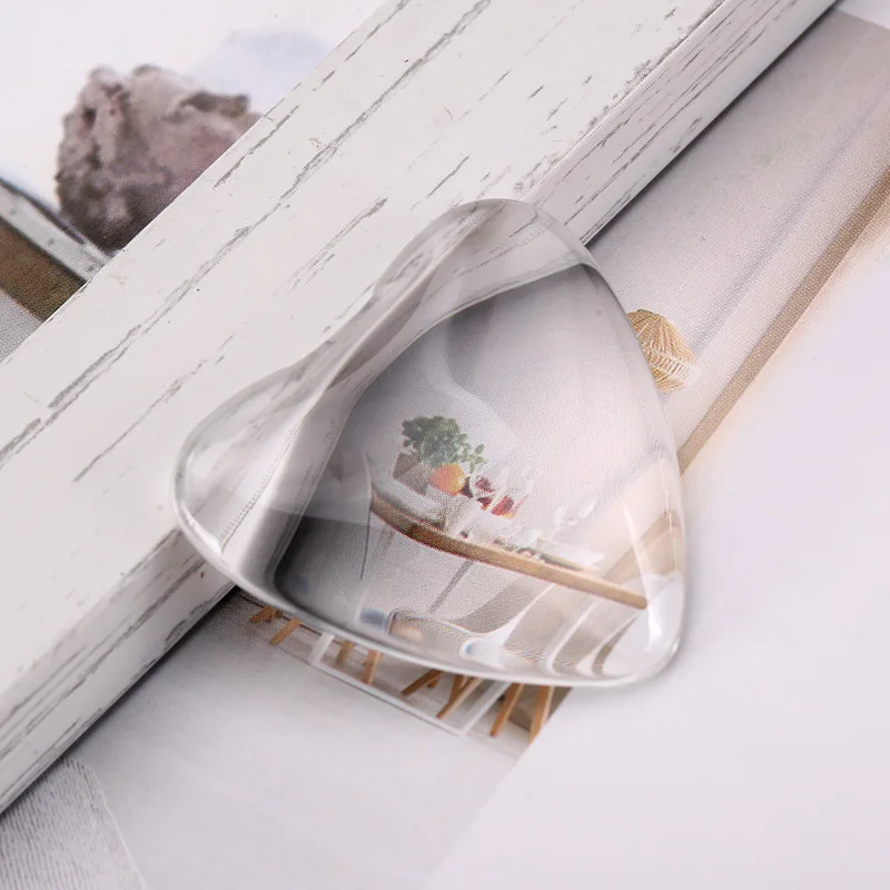 Hot Sale Customized Heart Dome Blank Fridge Magnet Medium Crystal Glass with Plastic for Anniversaries Tourist Souvenirs