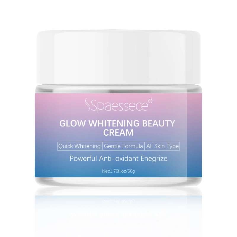 Custom logo glow whitening beauty cream with gentle formula anti oxidant face cream skincare products