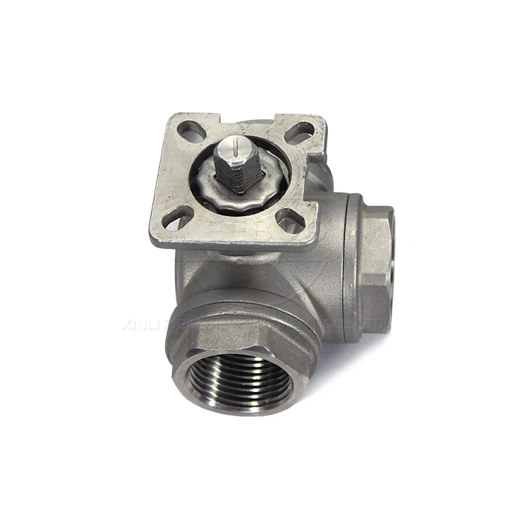 3 inch 4 inch Various Sanitary stainless steel 1000psi 3 PC 3 way 2 way ball valves with pneumatic actuator