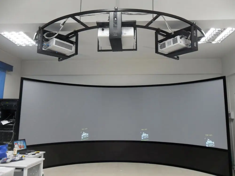 SNOWHITE 16:9 Format 180 degree curved projection screen