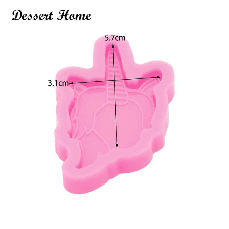 Блестящая форма для брелока Пегаса DY0151 силиконовые формы «сделай сам» эпоксидной смолы в виде единорога конского шоколада торта съедобных конфет