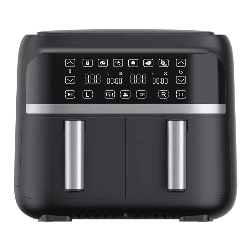 Electric Air fryer digital double basket 8L 12L 16L 18L 25L air fryer oven dual air-pots electric deep fryers oven