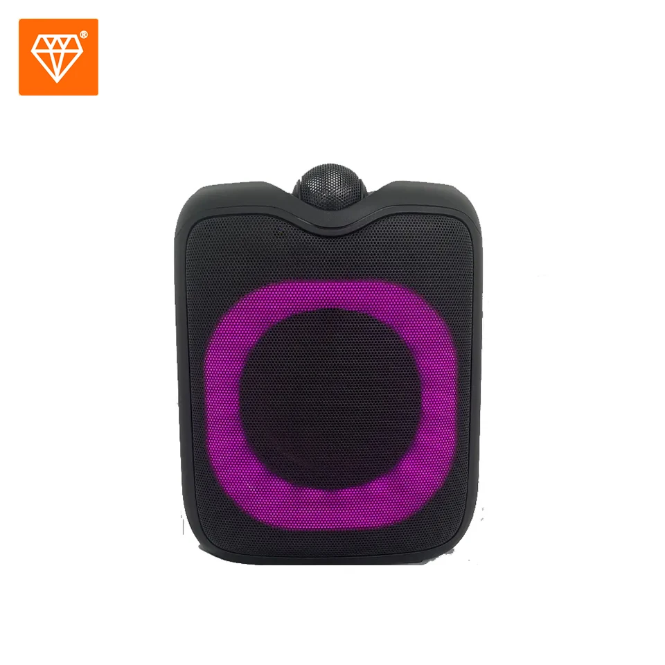 Diamond 6.5 inch Portable Speakers 80W Peak Wireless Outdoor Speaker  Deep Bass Loud Party Speakers