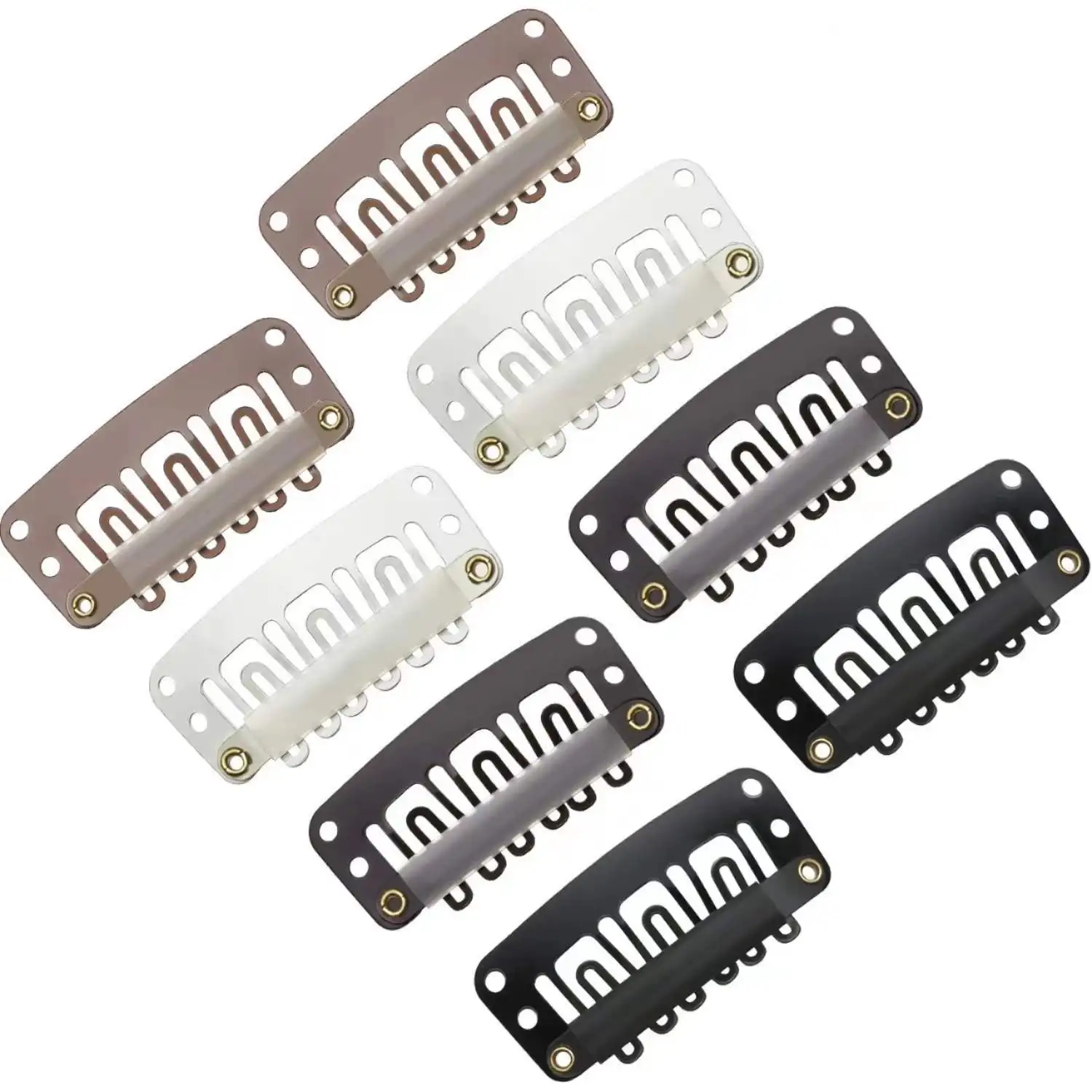 Clip-in Hair Extension Tools Stainless Steel Hair Clips Snap U-Shap Hair Accessories