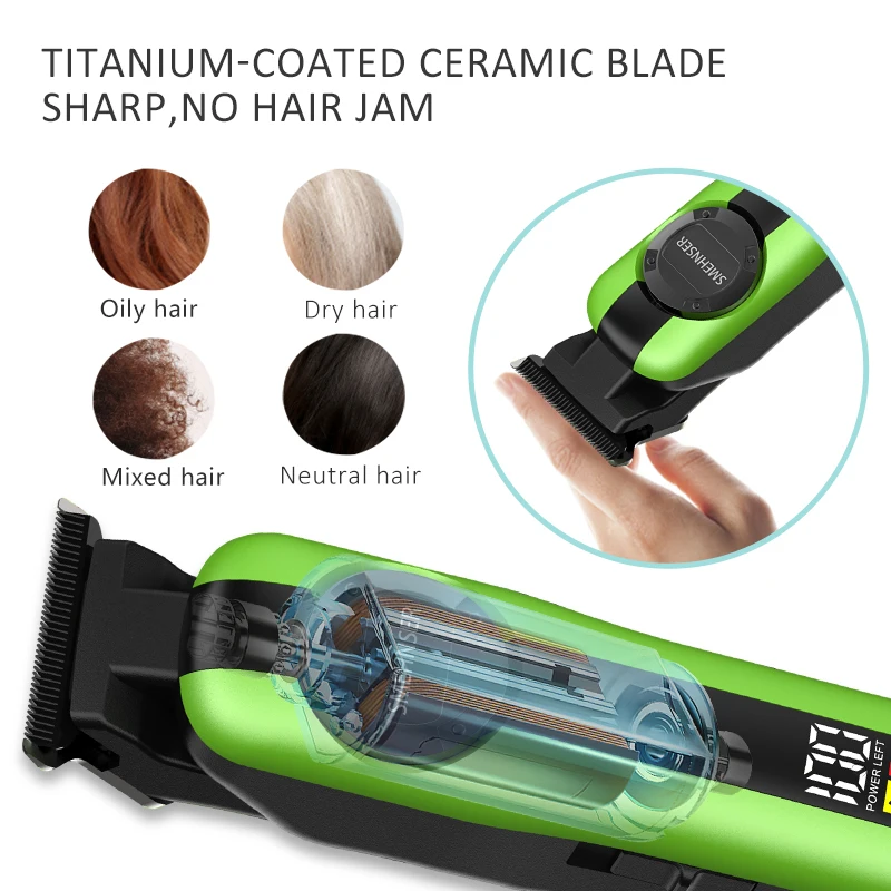 Professional Cordless Electric Men Hair Clippers Trimmer Machine