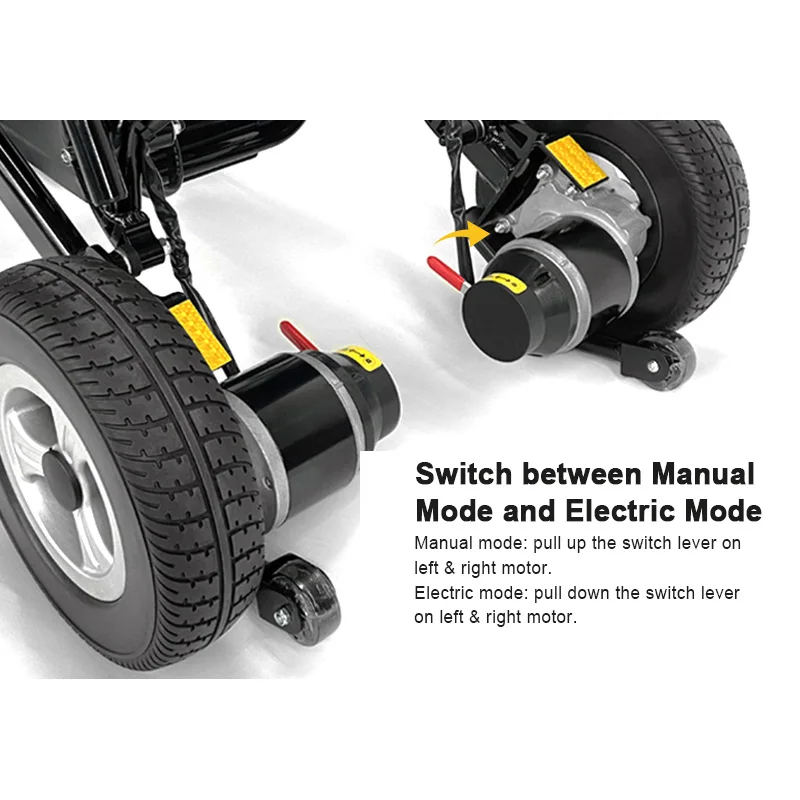 Медицинская поставка автоматическая легкая складная инвалидная коляска Silla de Ruedas с электроприводом дистанционным управлением