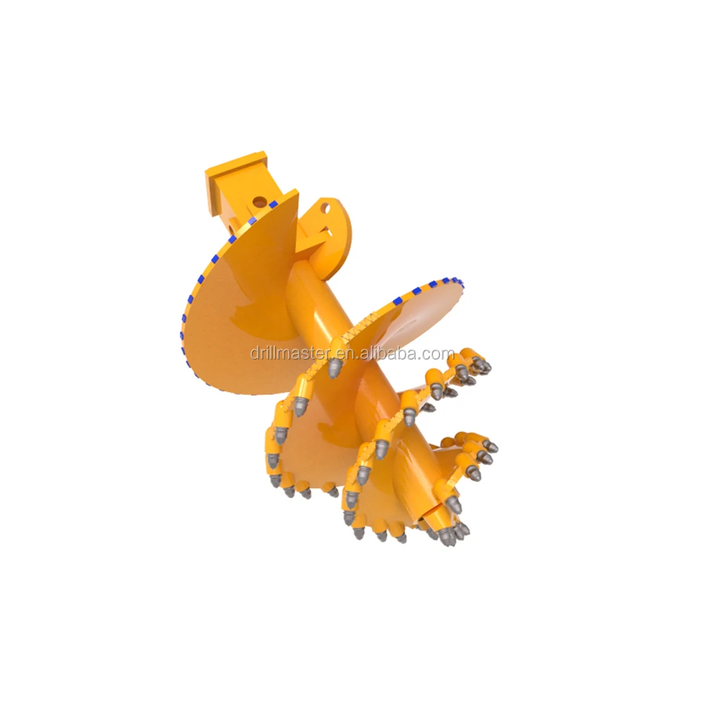 
Pile Foundation Drilling rig Rock Auger With Bullet Teeth, rotary rig auger 