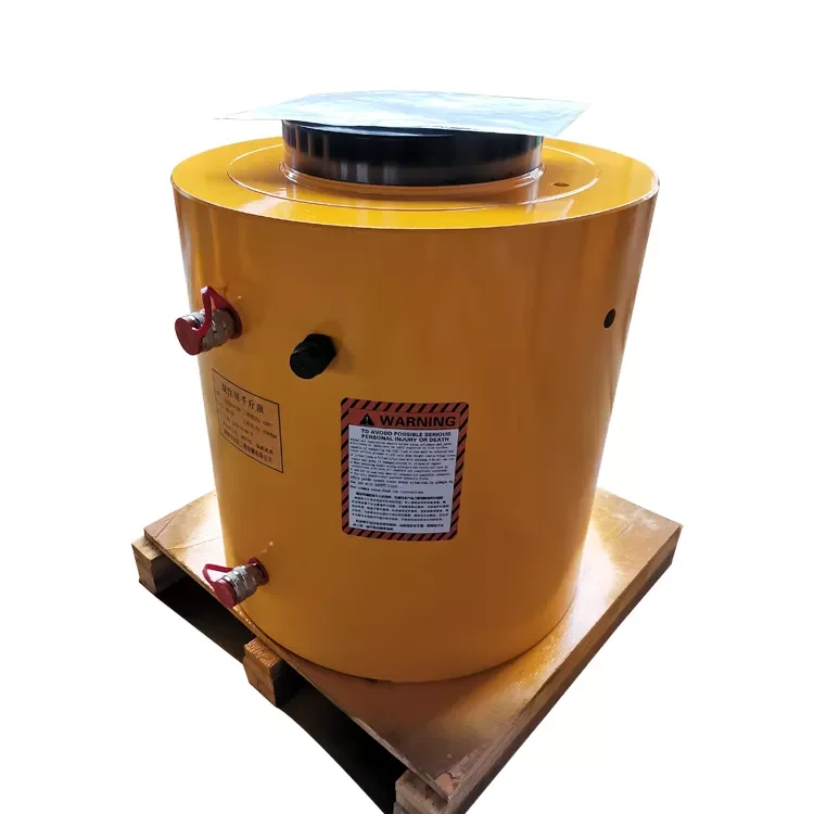 50 Ton 200 mm Stroke Double Acting Hydraulic Lifting Jack for Load Test Pile foundation testing jacking