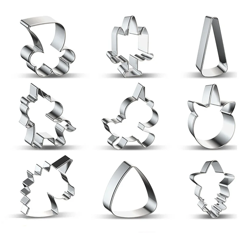 Amazon, оптовая продажа, мультяшное 3D животное, единорог, печенье, резак для единорога