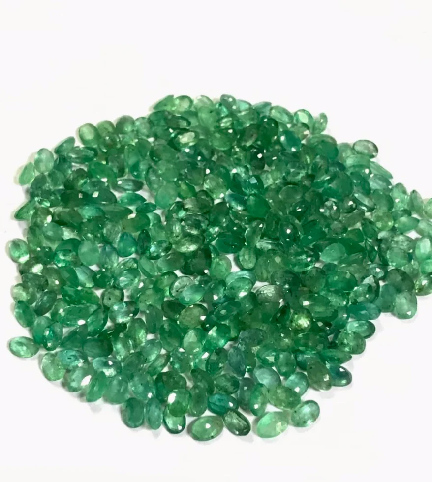 Calibrated Cut Natural Zambian Emerald, Emerald Stone Certified Emerald Zambian Emerald Stone, Loose Stone