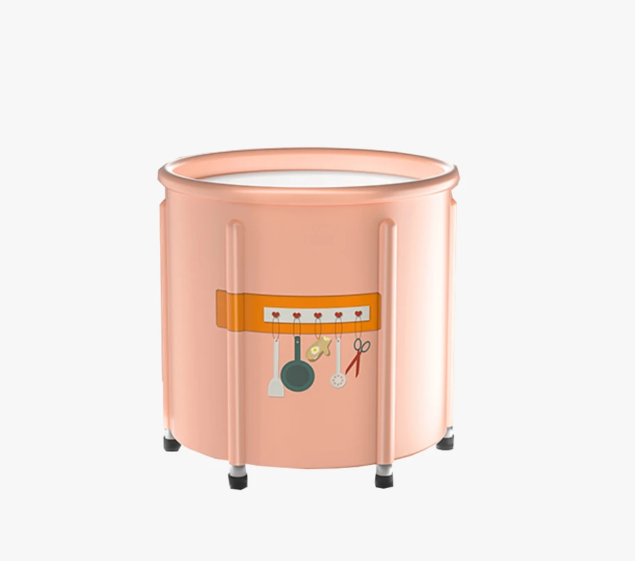 Collapsible Bathtub  80*65 cm Barrel New Portable Bath tub for Adult Swimming SPA