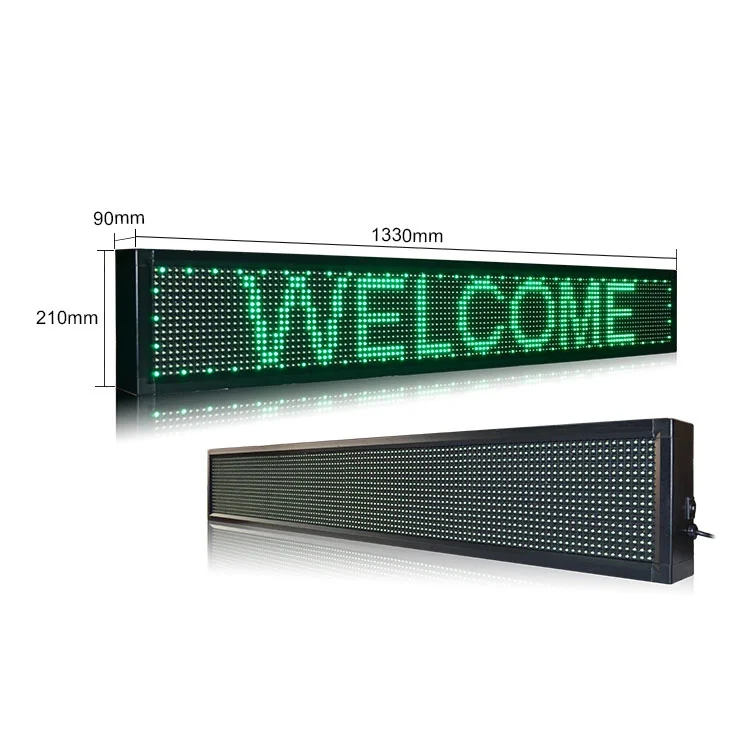 led Display Full Color LED Message Sign green p10 Led Display Programmable Led Banner Scrolling led Display for Advertising