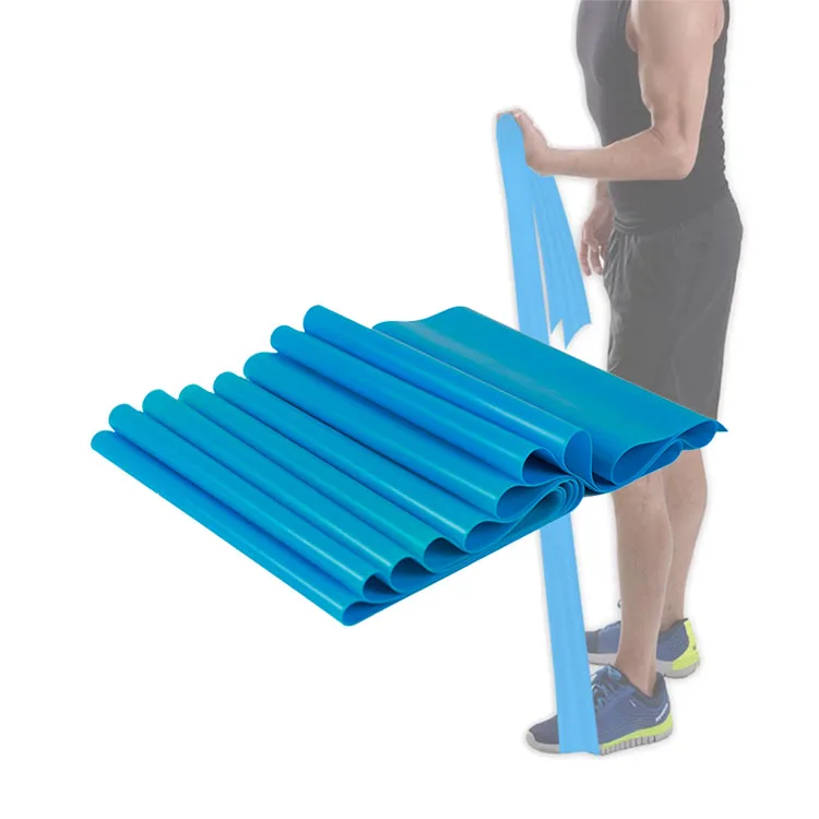 Yoga Pilates Equip Workout Non Latex Elastic Resistance Tension Exercise Bands Set