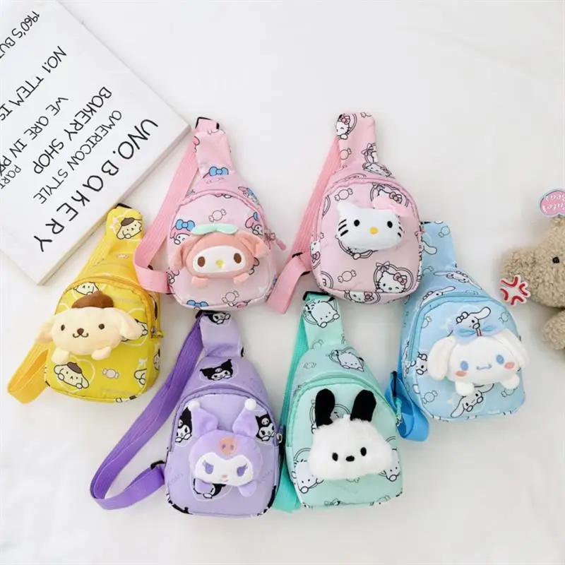 Мультфильм Sanrioed Cinnamoroll My Melo-dy школьная сумка милый Kuro-mi Кроссбоди s