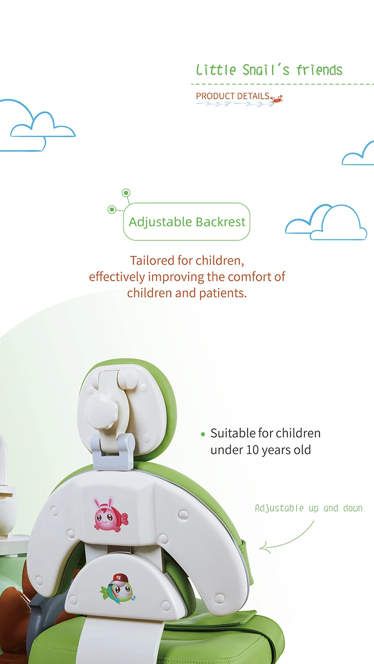 CE Approved Gladent GD-KID High Quality  Kid Dental Unit With Special Kids Leather Cushion And Backrest