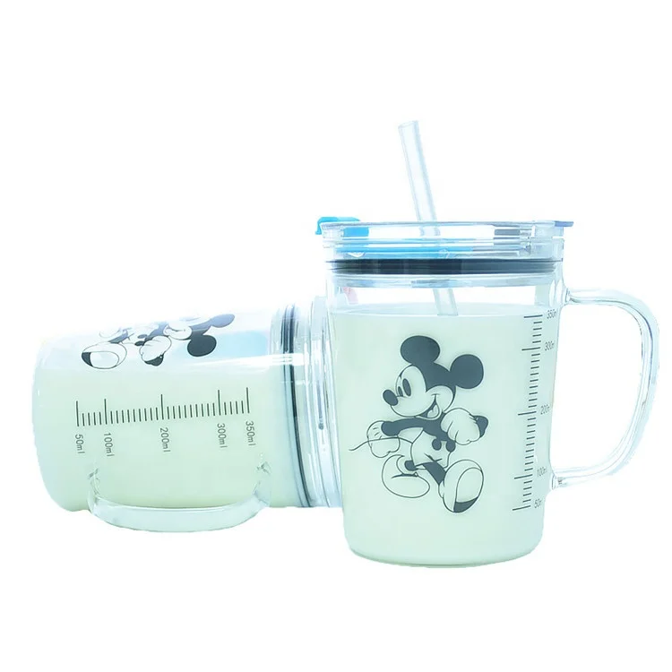 
Custom 350ml water heater water jug straw arabic children animal mug 