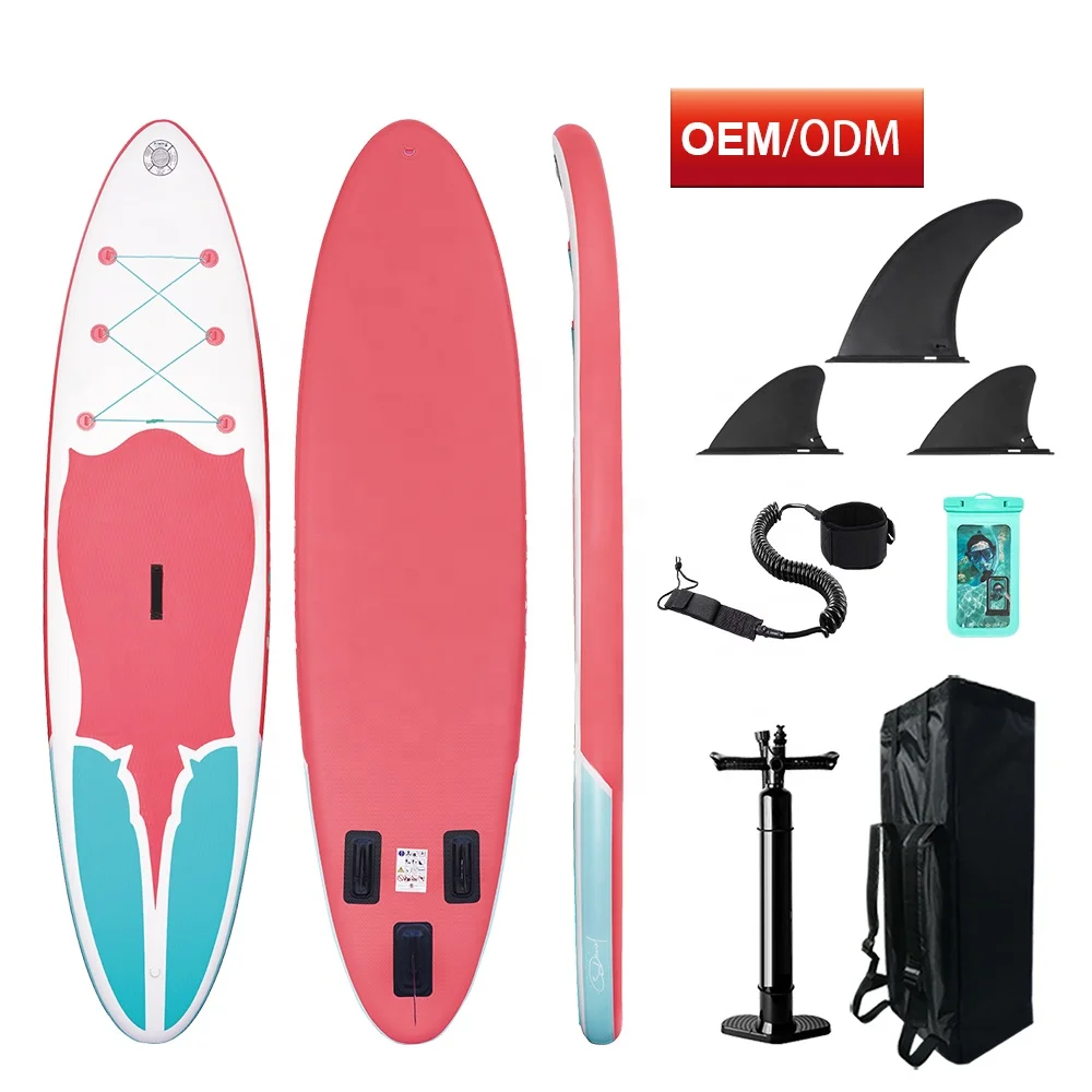 OEM ODM wholesale inflatable sup paddle board sub sup board surf leash stand up inflatable paddle board