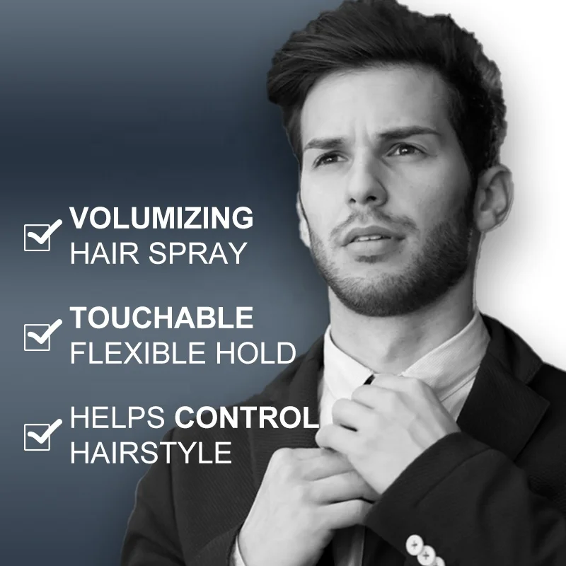 Private label professional Strong Hold Hair Styling Spray for man or woman