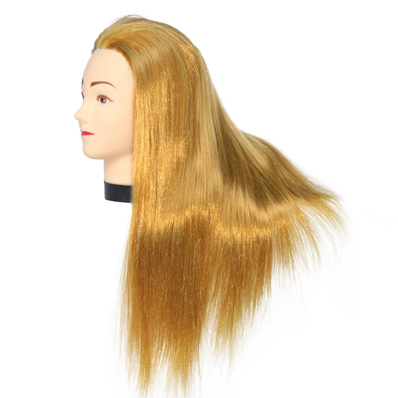 Black hairdressing training head barber training head American African hair training mannequin doll head