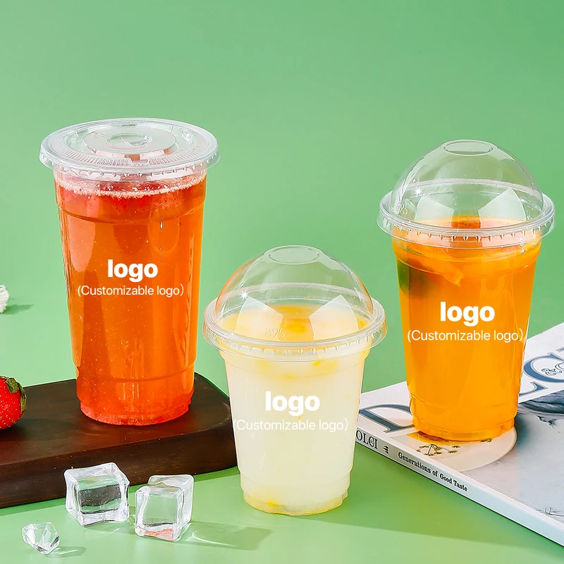 Top Seller Biodegradable Plastic Sustainable Coffee Plastic Cup Reusable Custom Printed Eco Plastic Cups With Lids