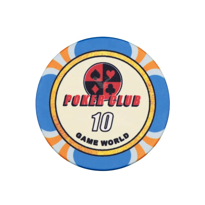 YH Factory Wholesale Fully Customizable Casino Grade Ceramic Poker Chips