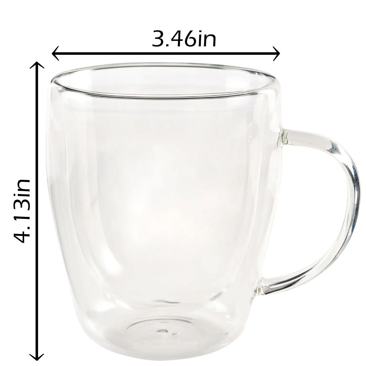 Double transparent cup made in China