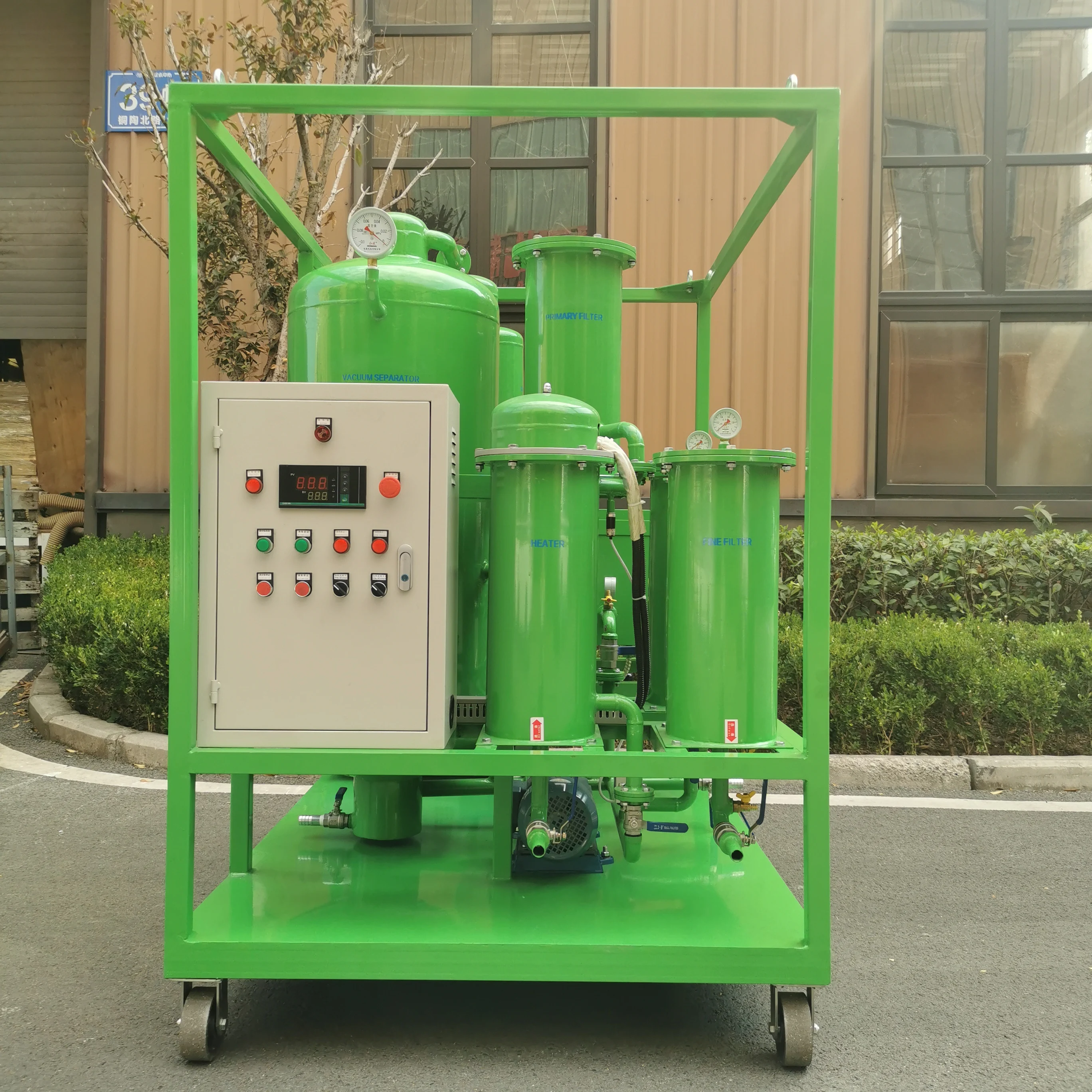 Gear oil reclamation hydraulic oil treatment quenching oil purifier