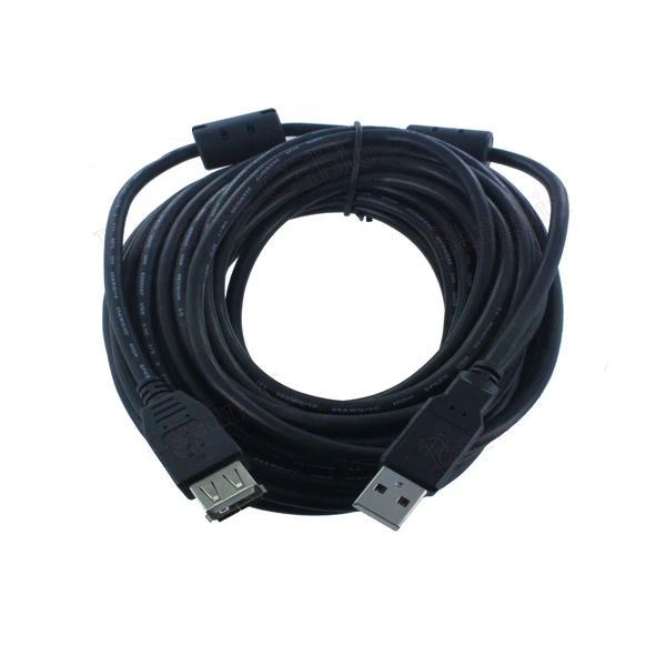 USB 2.0  A Male to Female  Extension Cable USB Extender Charge USB with Magnetic Ring
