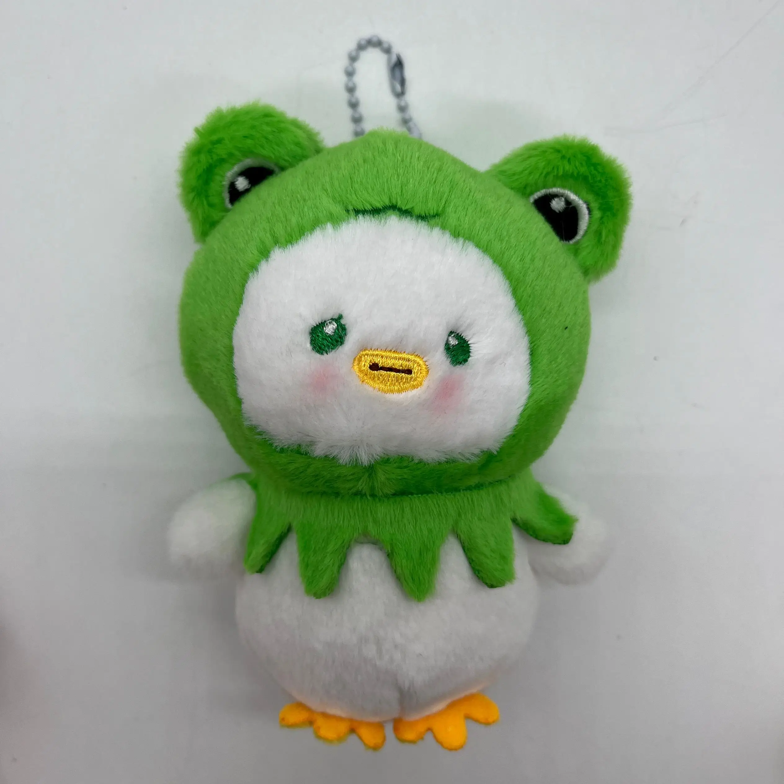 Cute Transformation Chicken Pendant Plush Toy Doll Frog Bear Rabbit Bag Decorative Keychain Doll