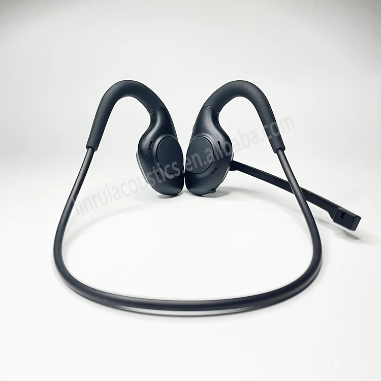 factory manufacturer low latency foldable microphone stick open ear headset air bone conduction headphone with mic for iphone