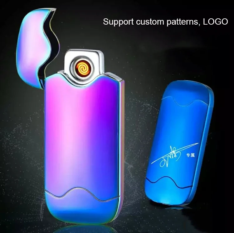 DEBANG usb lighter touch-sensitive shaking  windproof eclectic Double-sided cigarette electric lighter