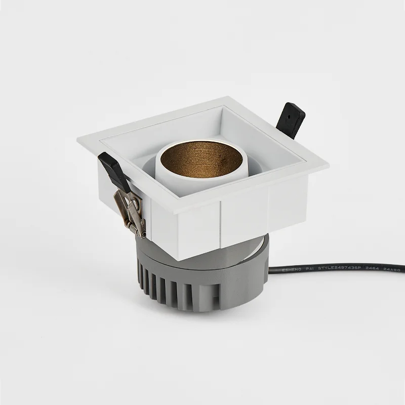 Pinhole Downlight Protruding Type COB Downlight 10W Adjustable Square Downlight COB Wall Washer Lights